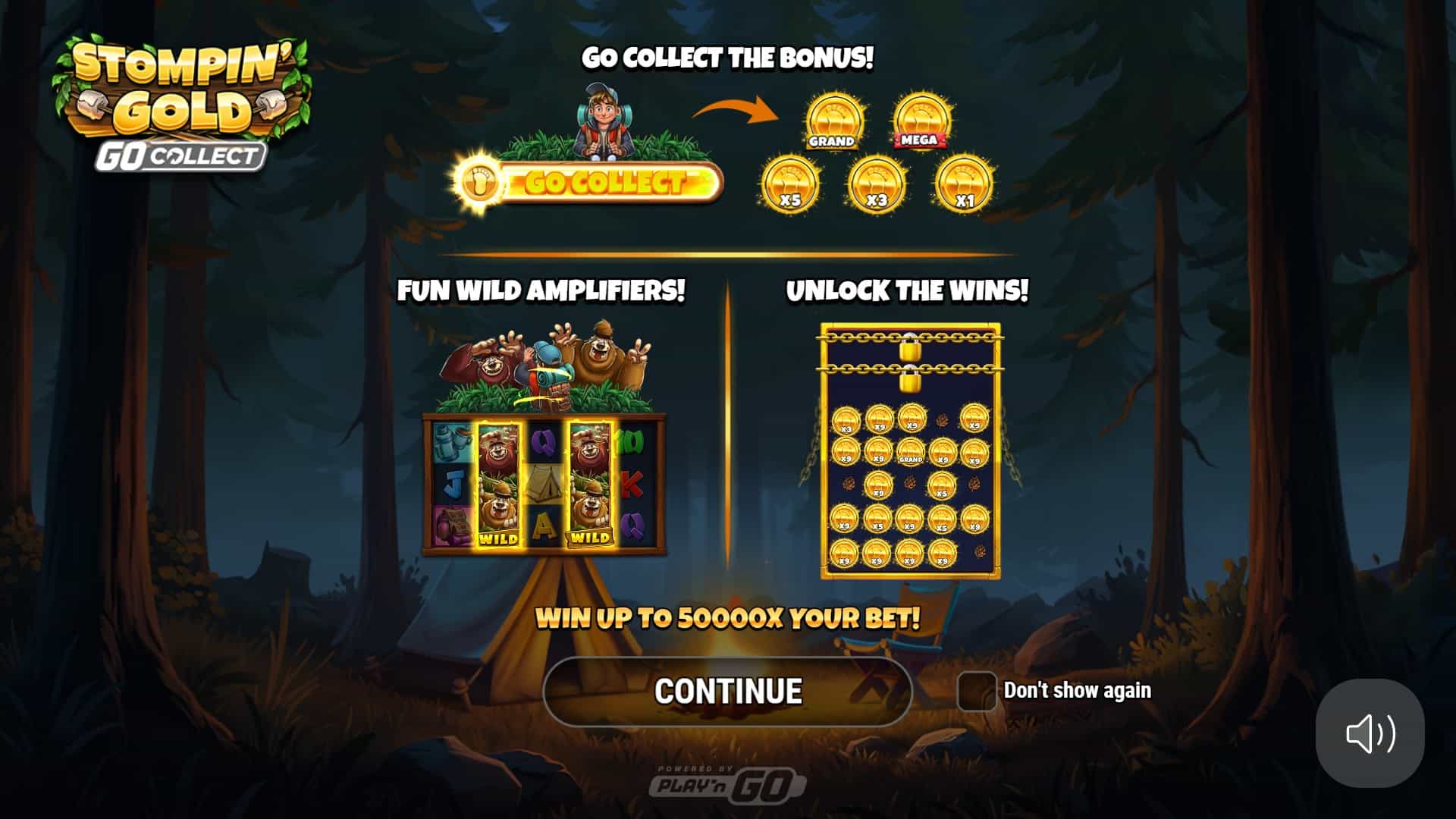 Stompin’ Gold slot intro screen