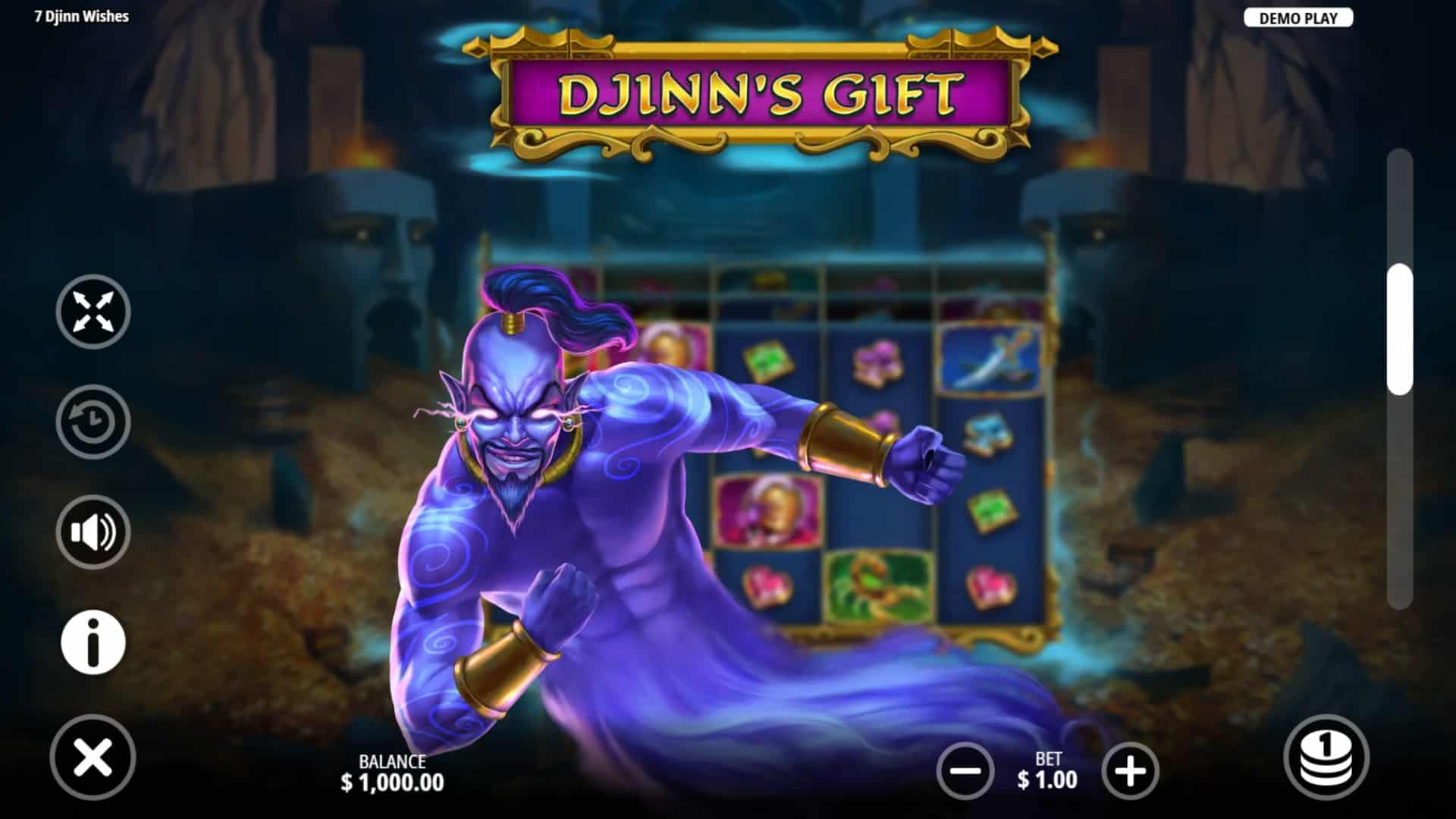 7 Djinn Wishes bonus buy menu