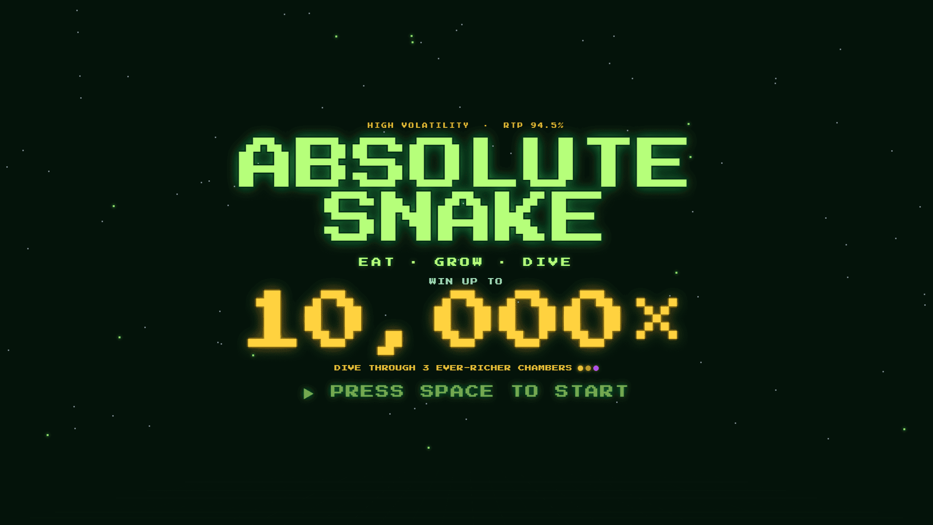 Absolute Snake slot intro screen