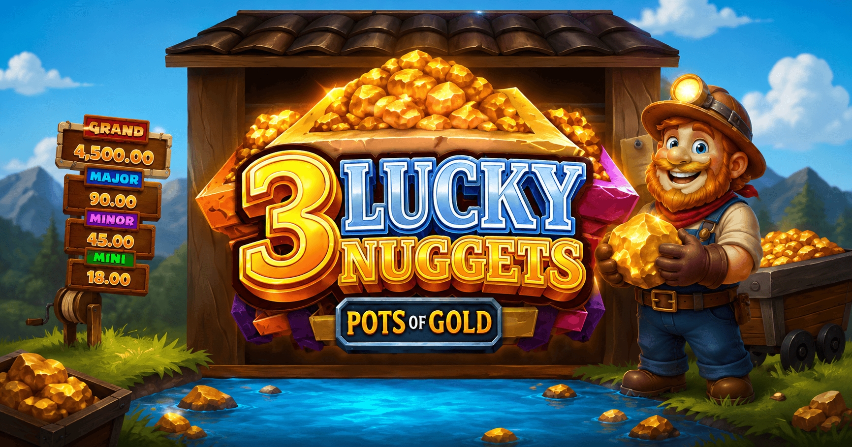 3 Lucky Nuggets Slot Demo by Popiplay slot cover image