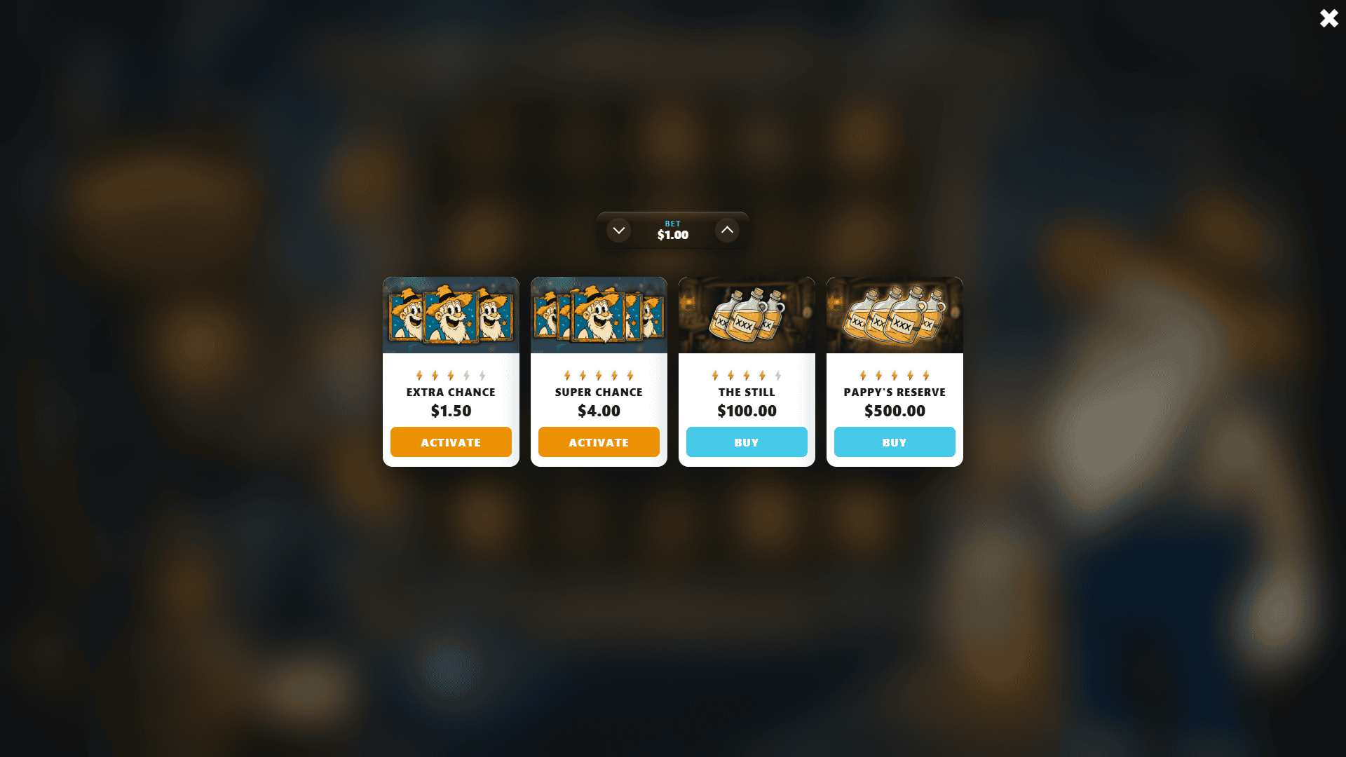Pappy's Bayou bonus buy menu