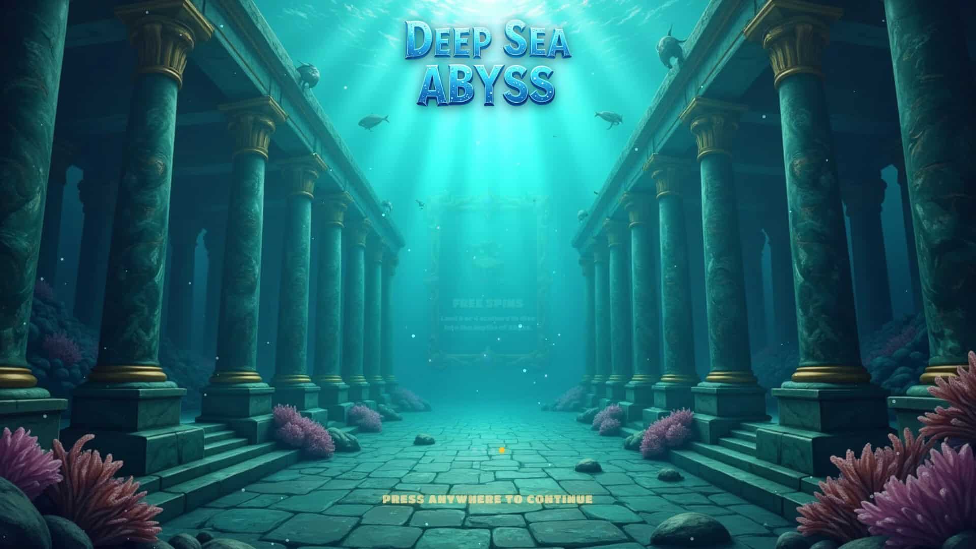 Deep Sea Abyss slot intro screen