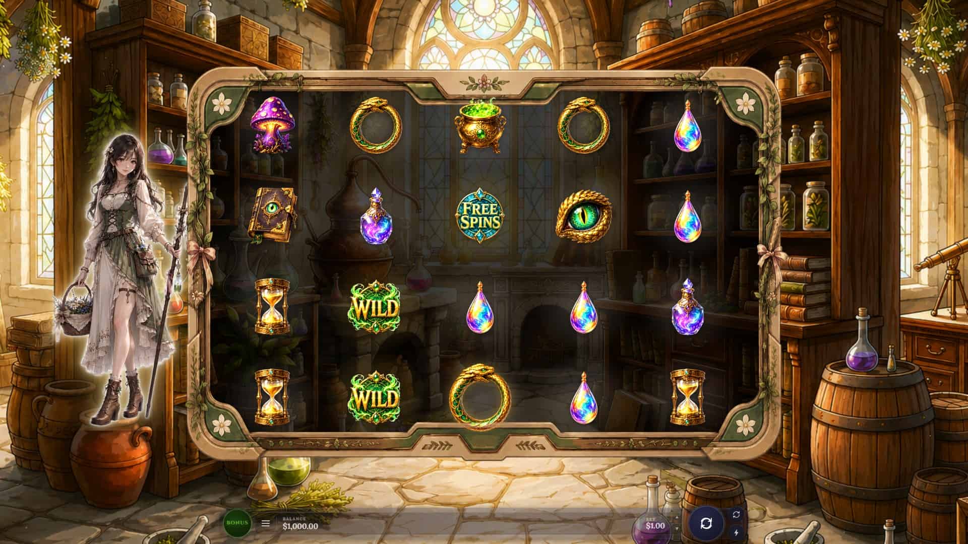 Fortune Elixir slot gameplay reels