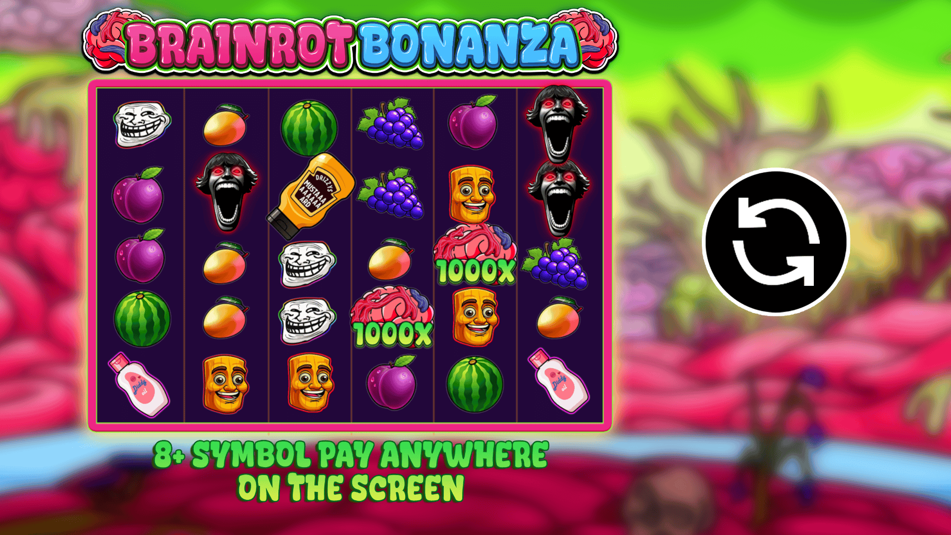Brainrot Bonanza slot intro screen