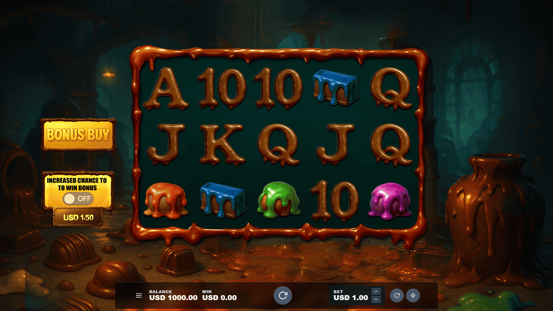 Candy Crypt slot gameplay reels