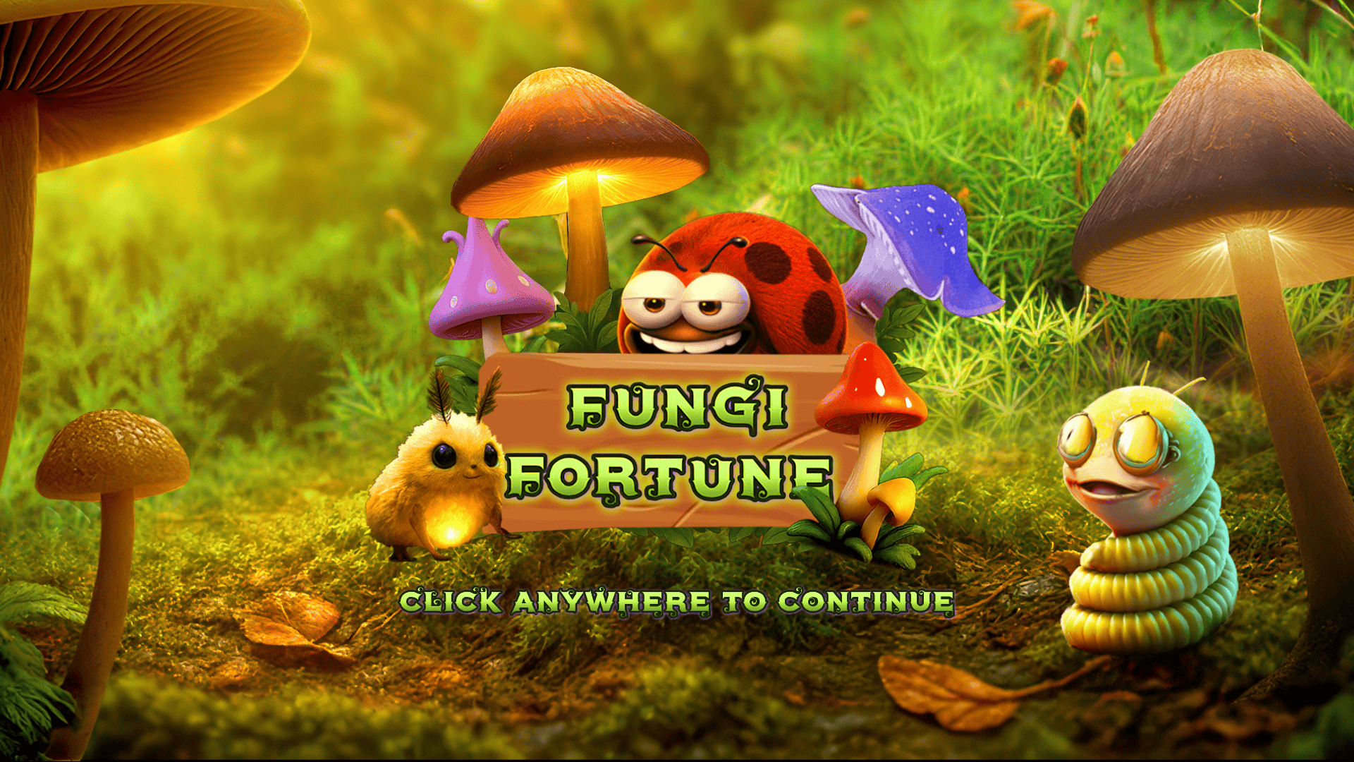 Fungi Fortune slot intro screen