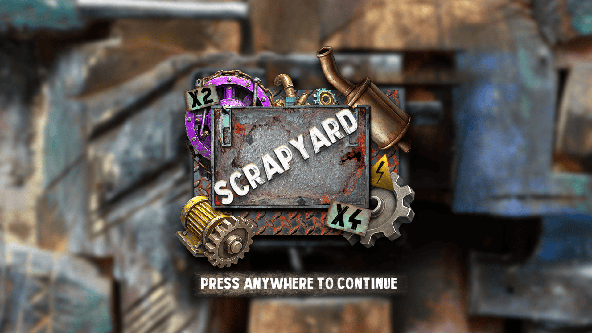 Scrapyard slot intro screen
