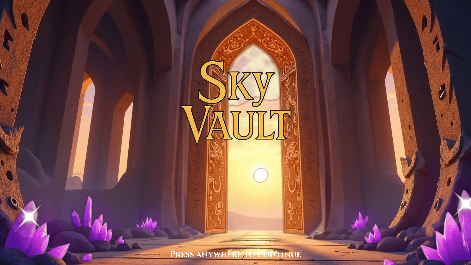 Sky Vault slot intro screen
