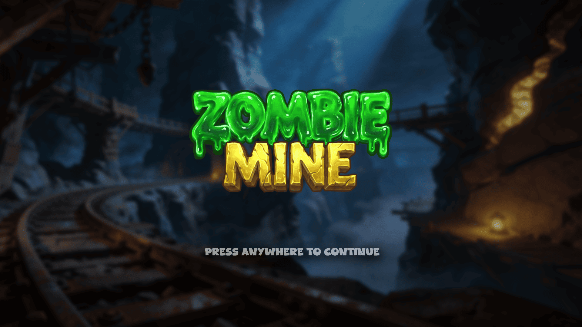 Zombie Mine slot intro screen