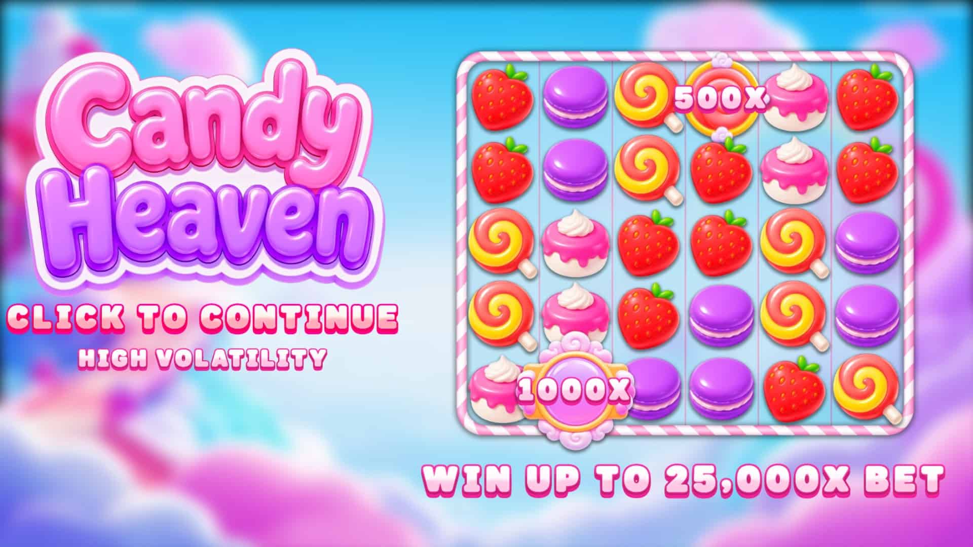 Candy Heaven slot intro screen
