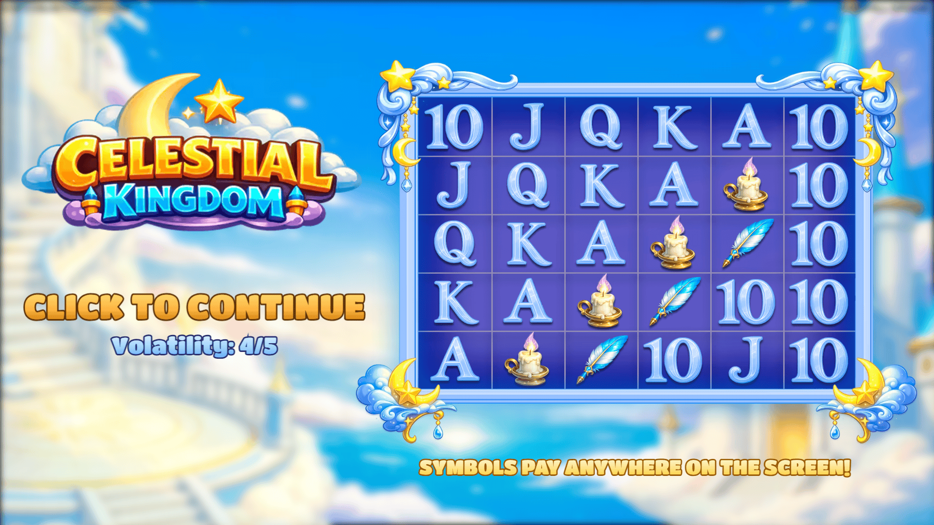 Celestial Kingdom slot intro screen