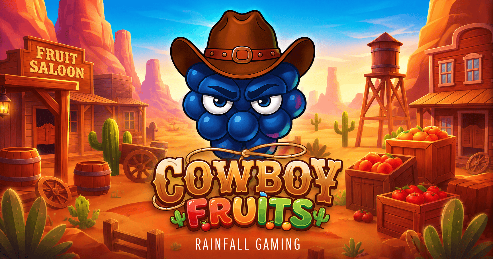 Cowboy Fruits Slot Demo by Rainfall Gaming slot cover image
