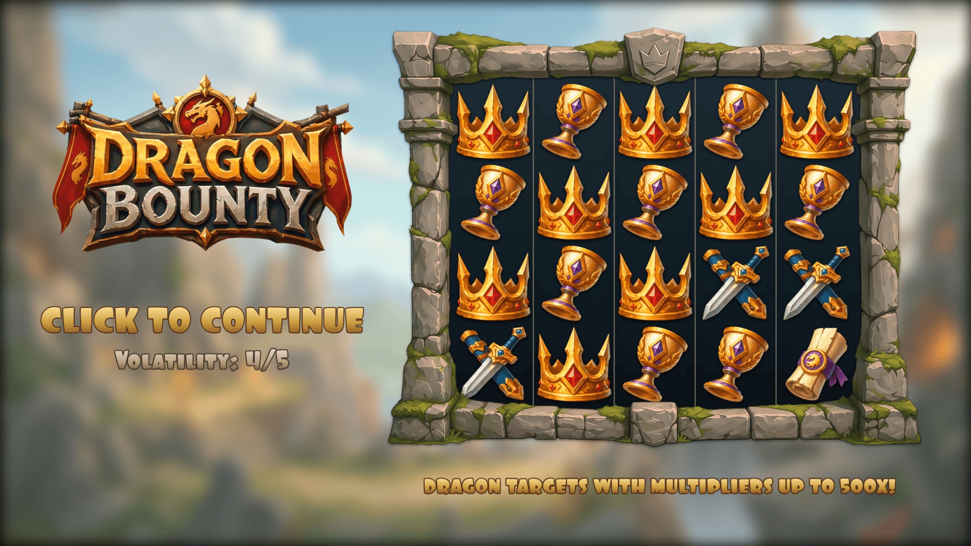 Dragon Bounty slot intro screen