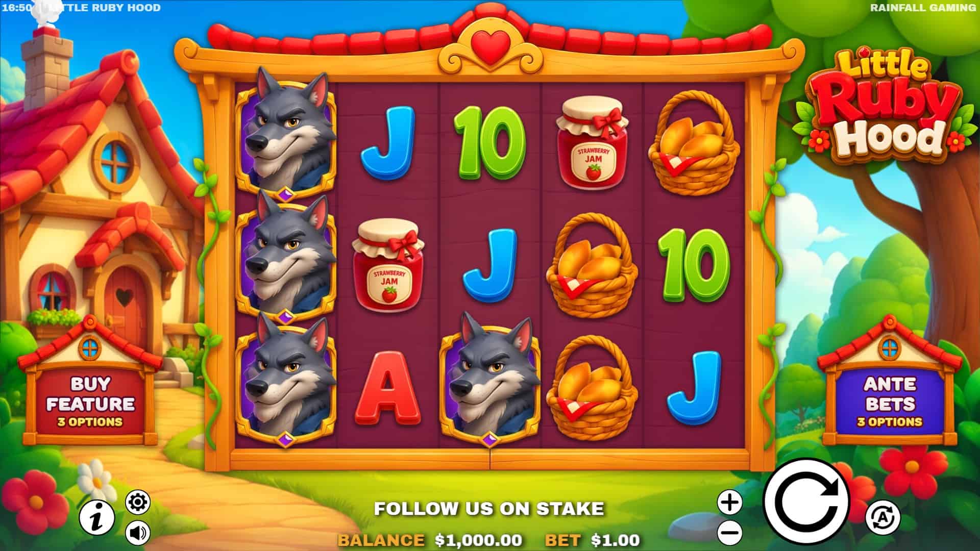 Little Ruby Hood slot gameplay reels