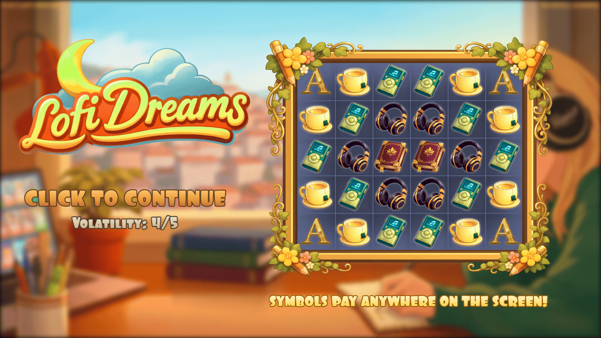 Lofi Dreams slot intro screen