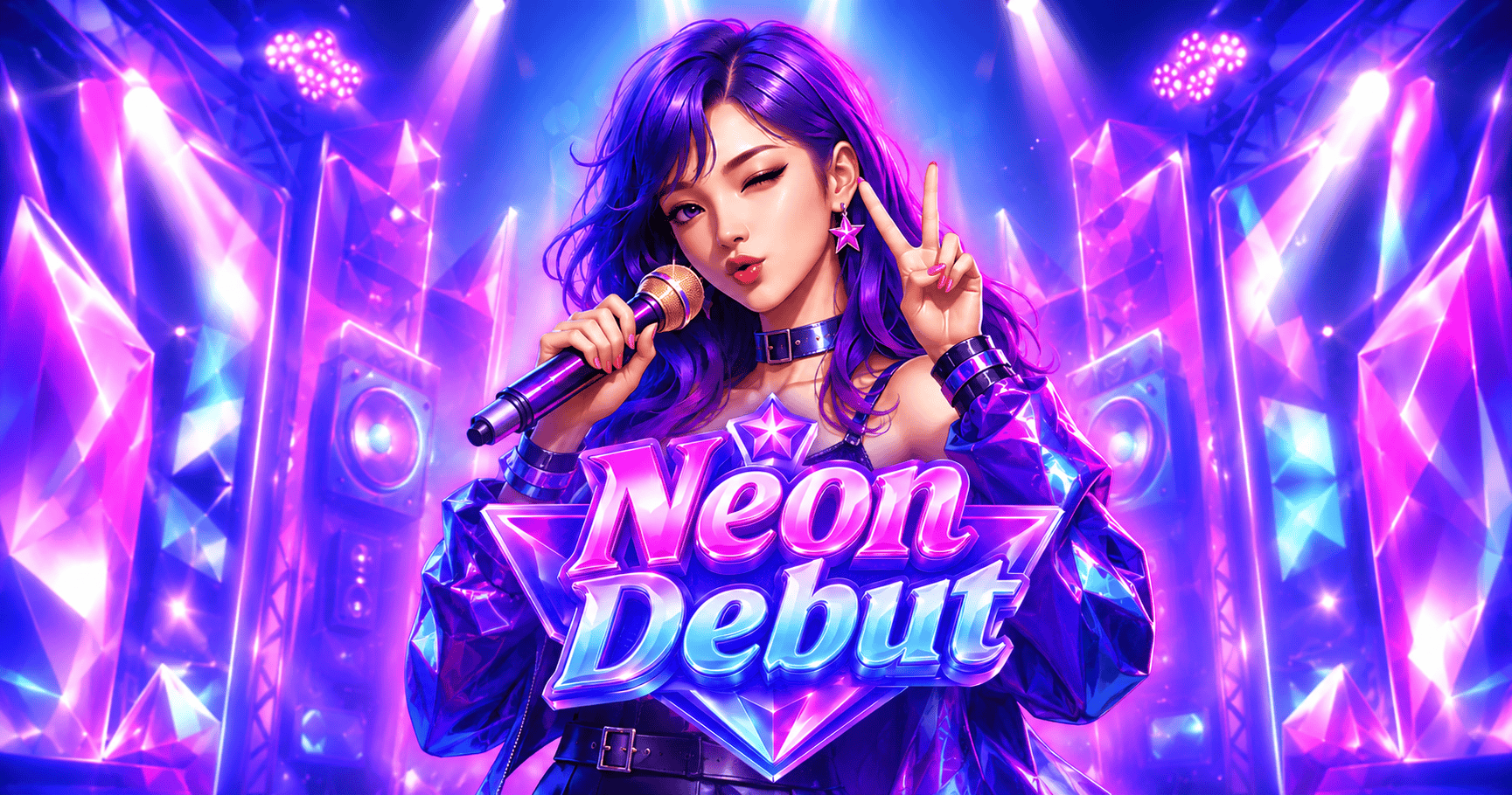 Neon Debut Slot Demo by Rainfall Gaming slot cover image