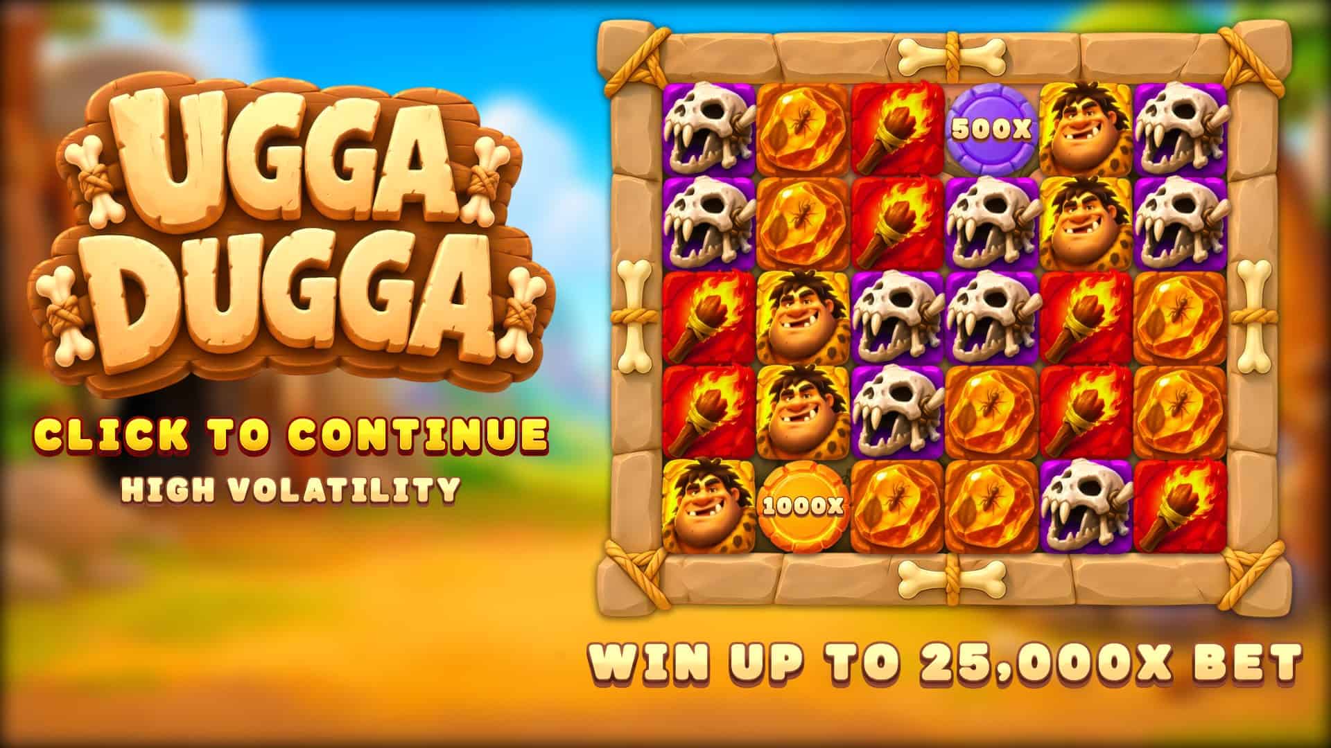 Ugga Dugga slot intro screen