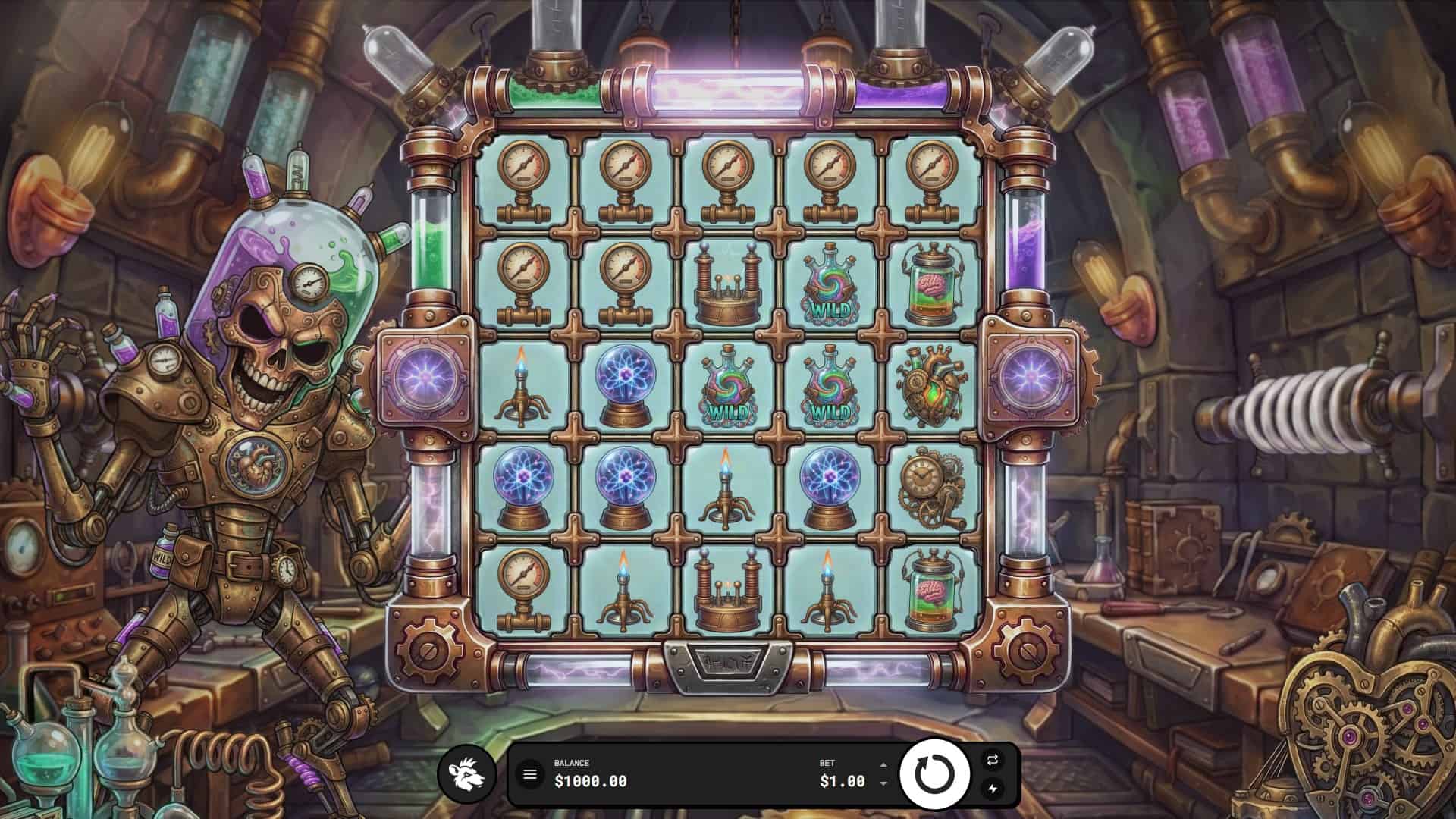Mad Machine slot gameplay reels