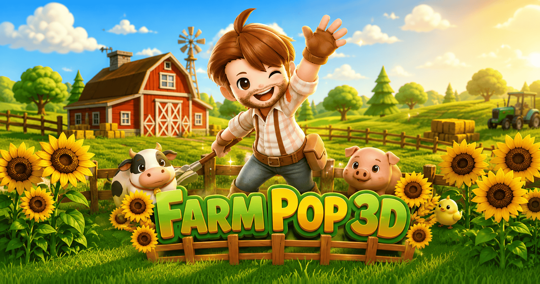 Farm Pop 3D Slot Demo by Raw Fun Gaming slot cover image
