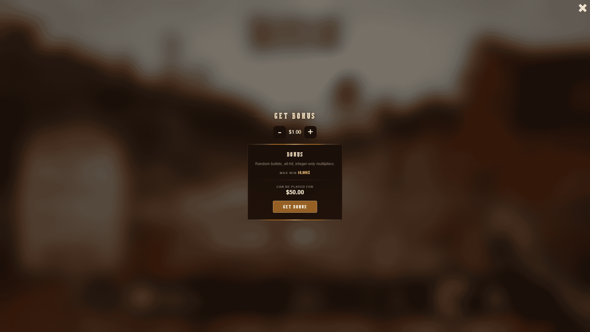 Risk and Reload bonus buy menu