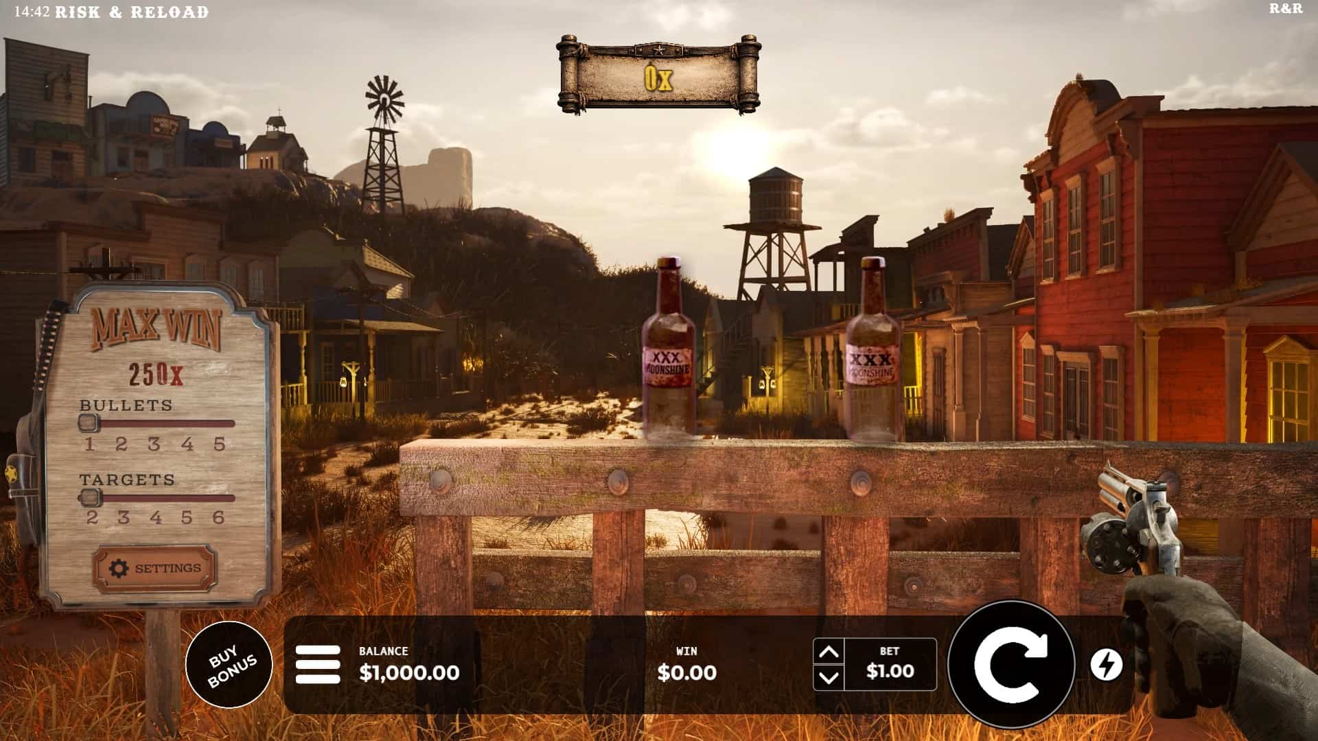 Risk and Reload slot gameplay reels