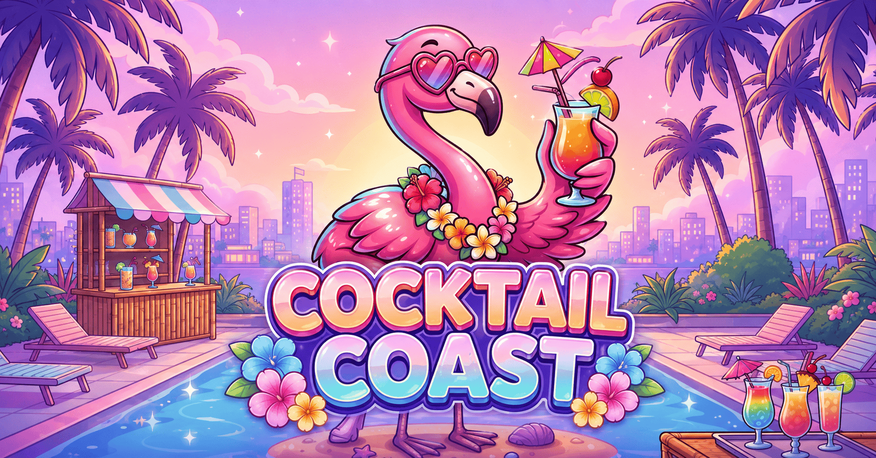 Cocktail Coast Slot Demo by Reel Deal Studio slot cover image