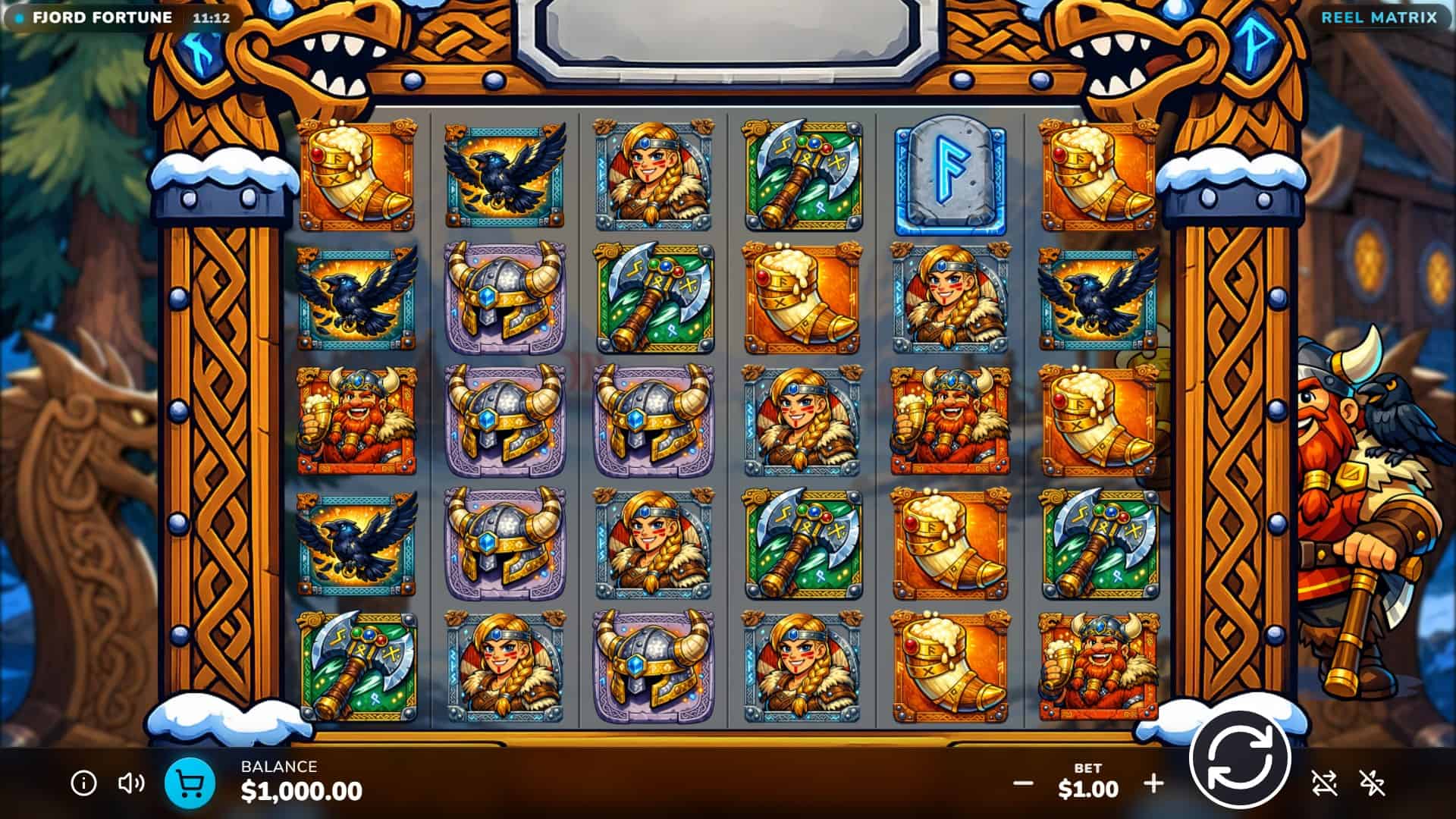 Fjord Fortune slot gameplay reels