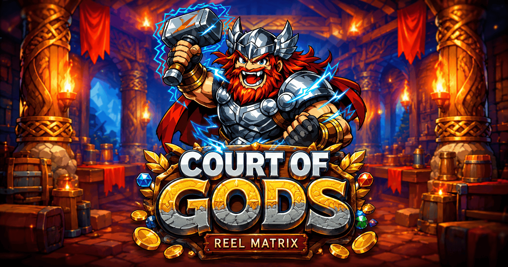 Court Of Gods Slot Demo by Reel Matrix slot cover image