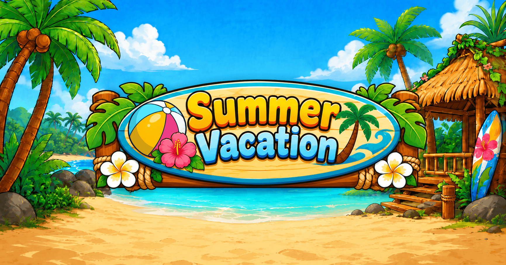 Summer Vacation Slot Demo by Reel Rush Gaming slot cover image
