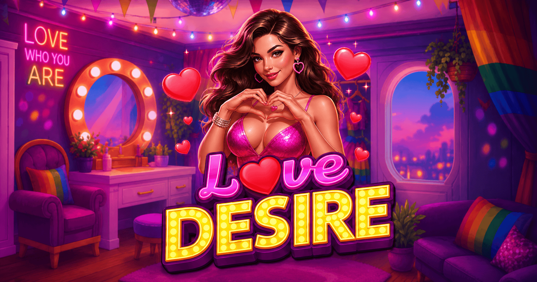 Love Desire Slot Demo by Reelx Gaming slot cover image