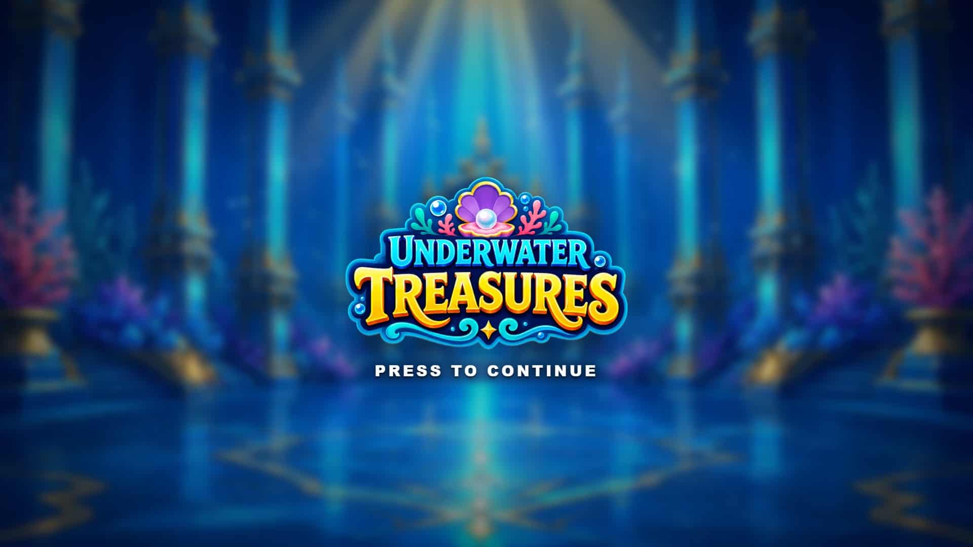 Underwater Treasures slot intro screen