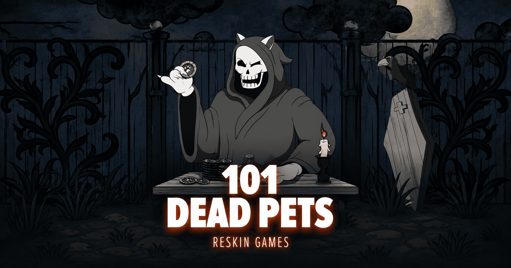 101 Dead Pets Slot Demo by Reskin Games slot cover image