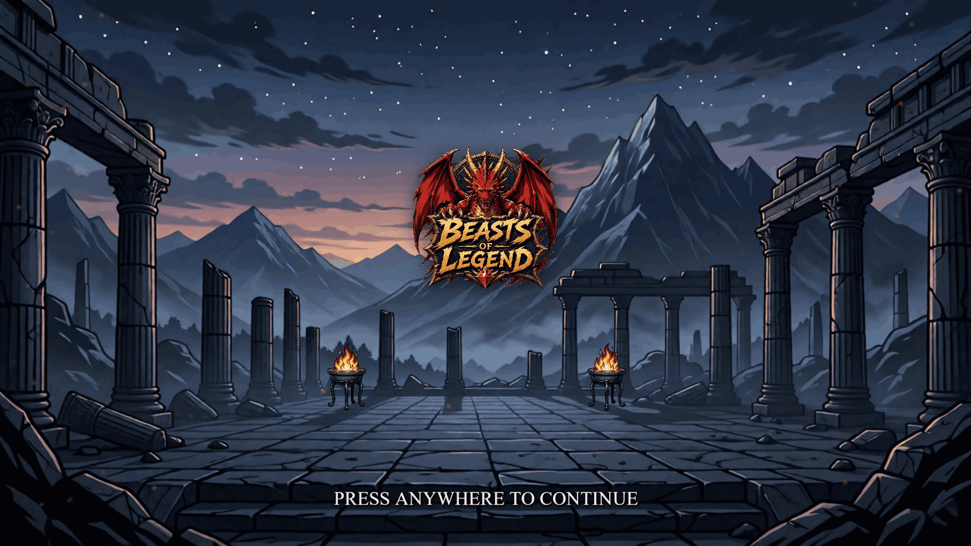 Beasts of Legend slot intro screen