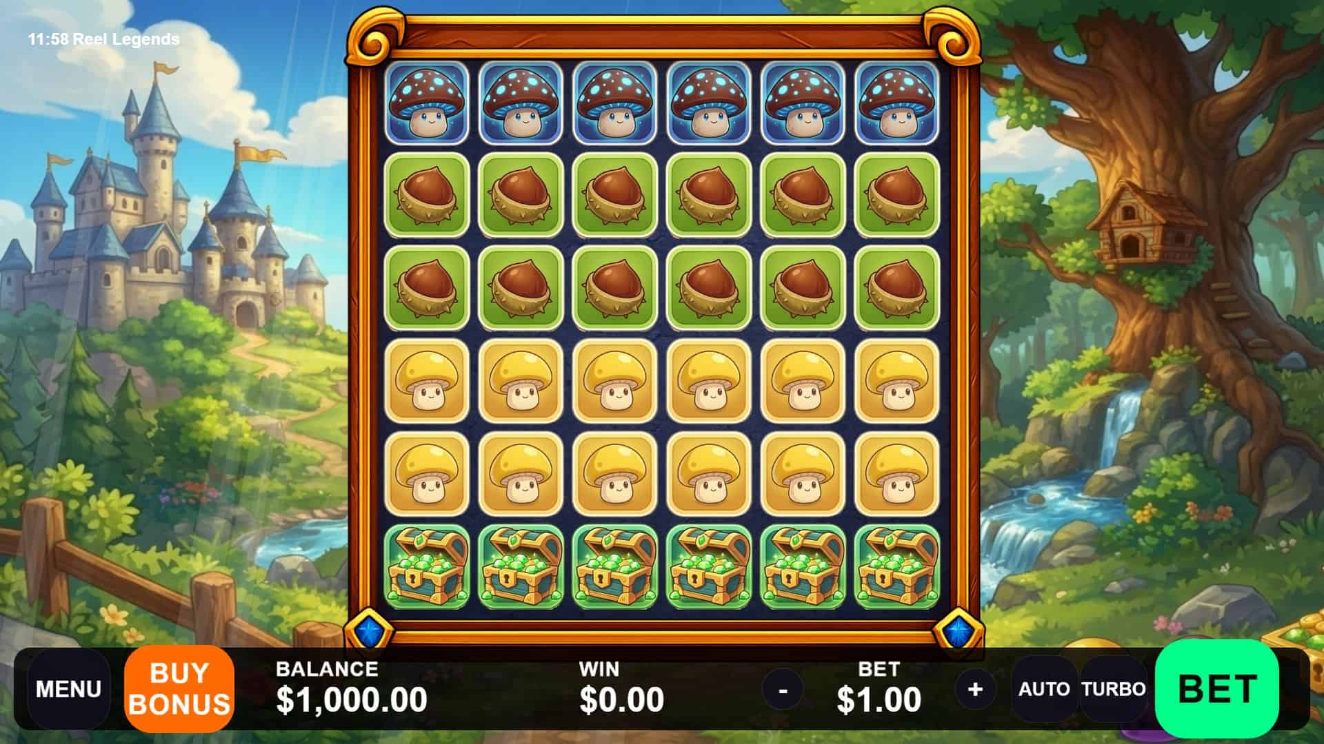 Reel Legends slot gameplay reels