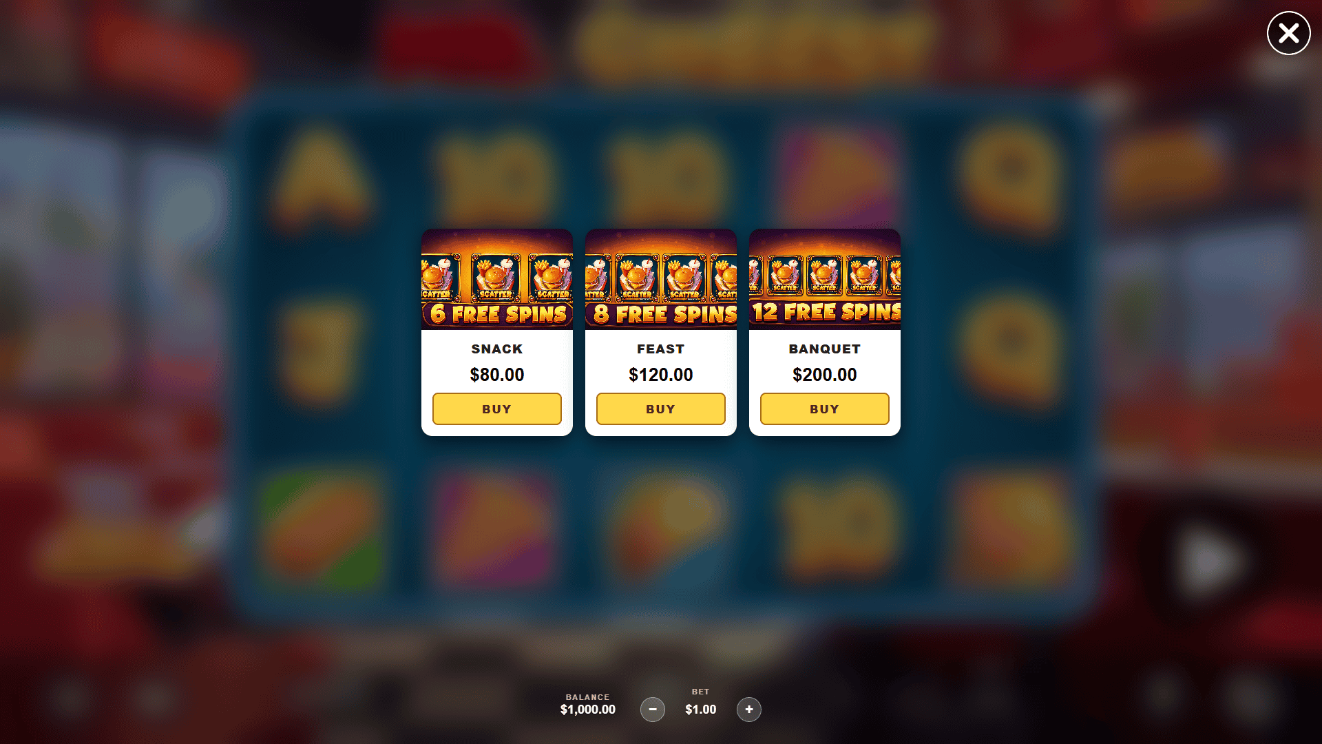 Mr Cheesy bonus buy menu