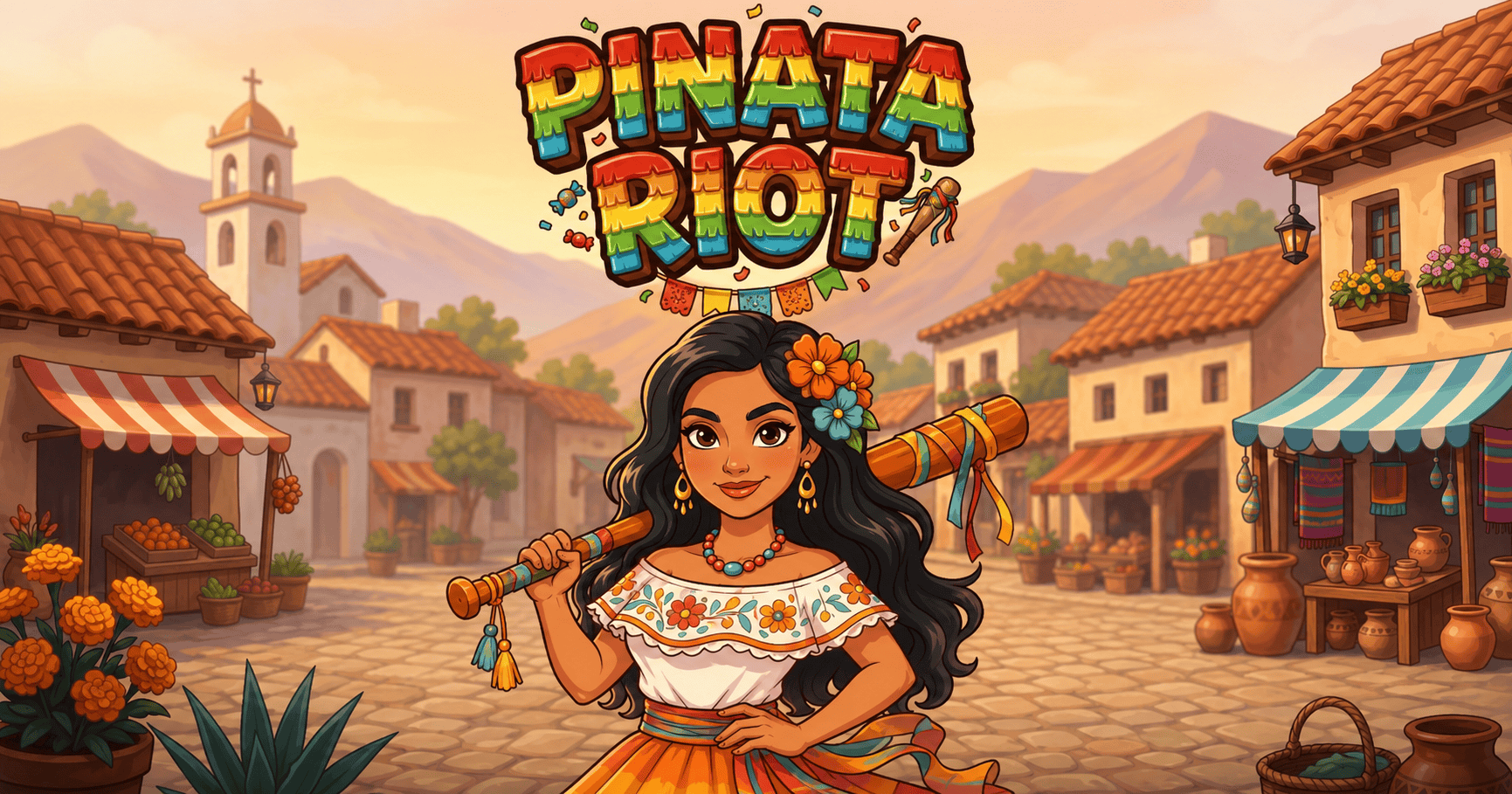 Pinata Riot Slot Demo by Scatterbrain Games slot cover image