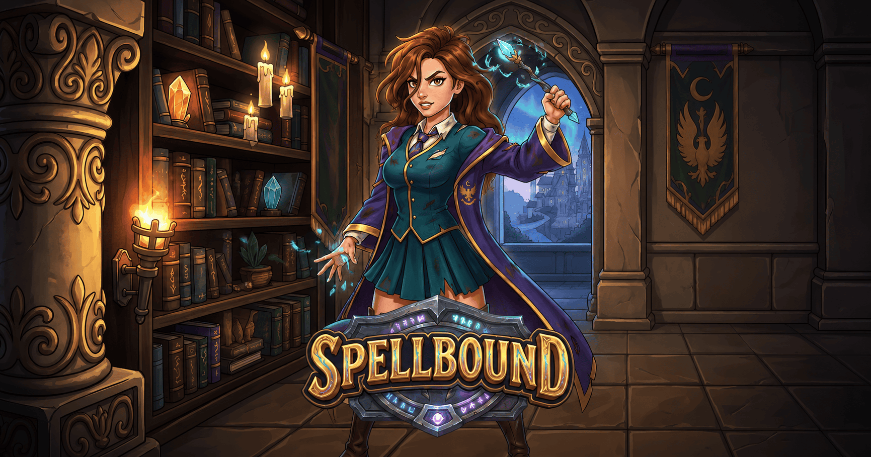 Spellbound Slot Demo by Scatterbrain Games slot cover image