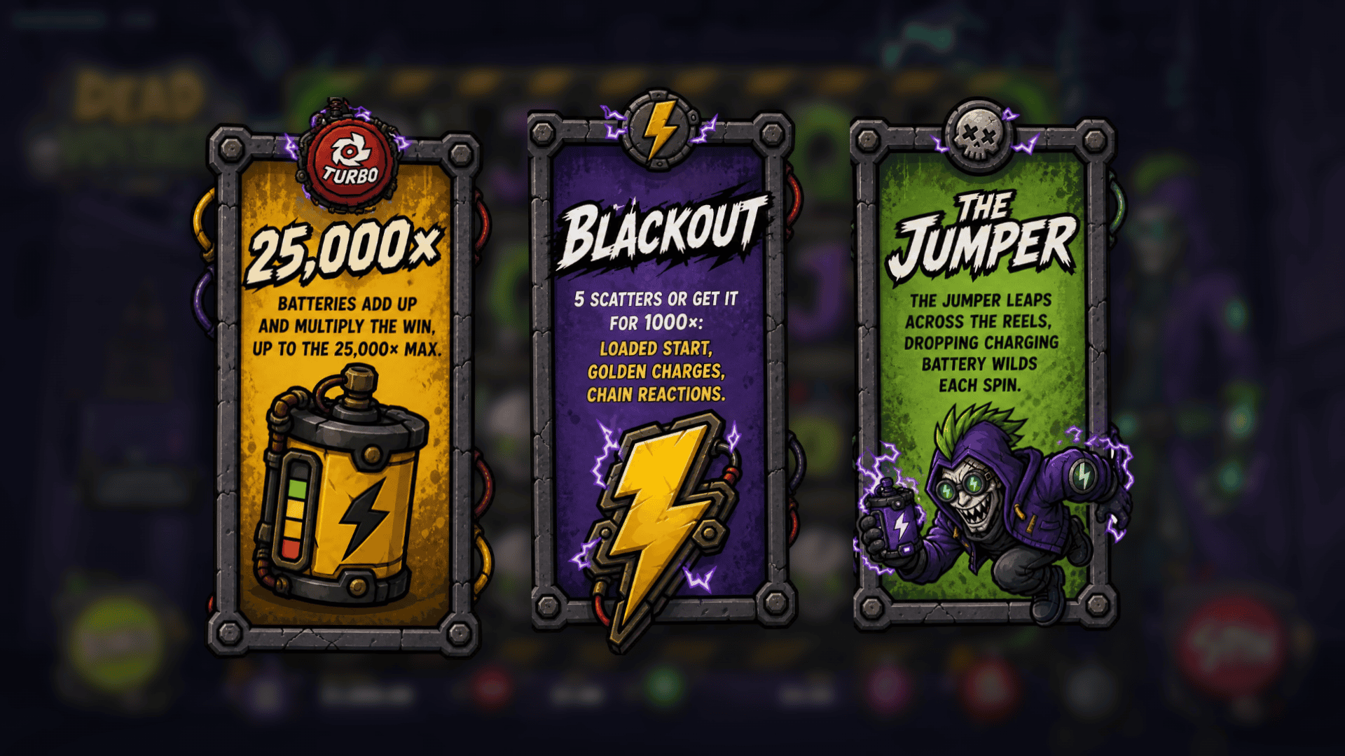 Dead Voltage slot intro screen