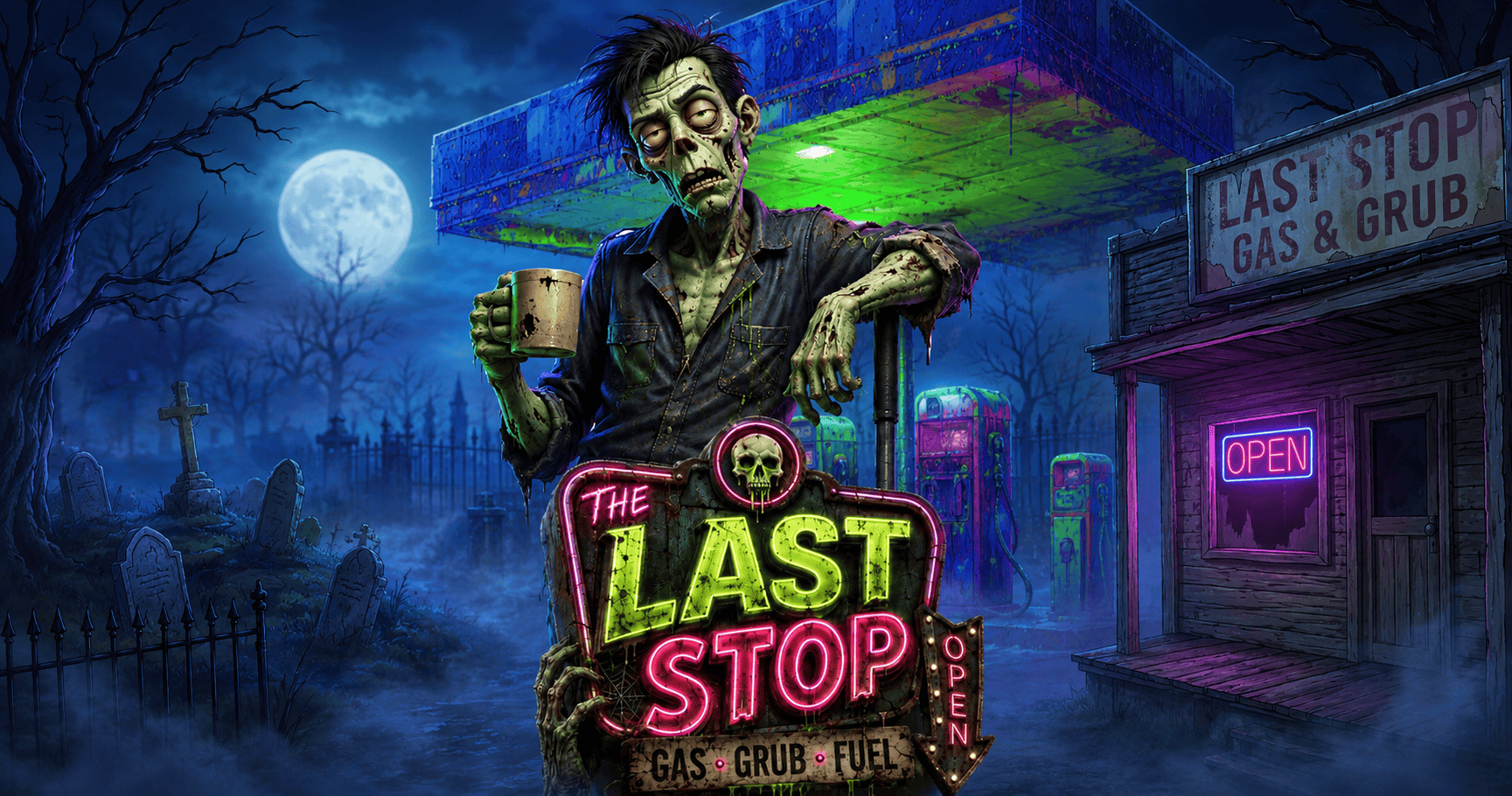 The Last Stop Slot Demo by Seven Days Gaming slot cover image