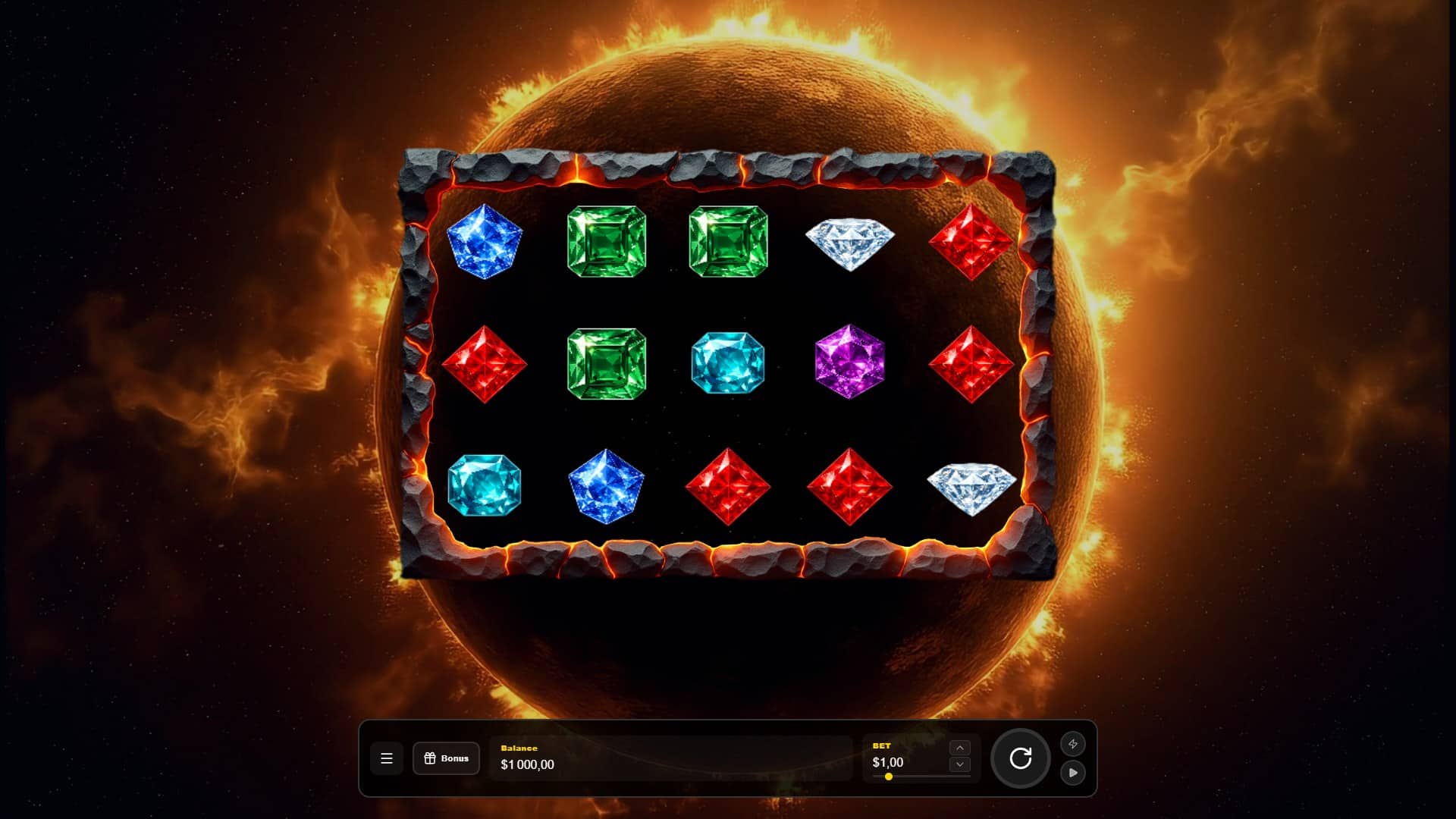 Solara slot gameplay reels
