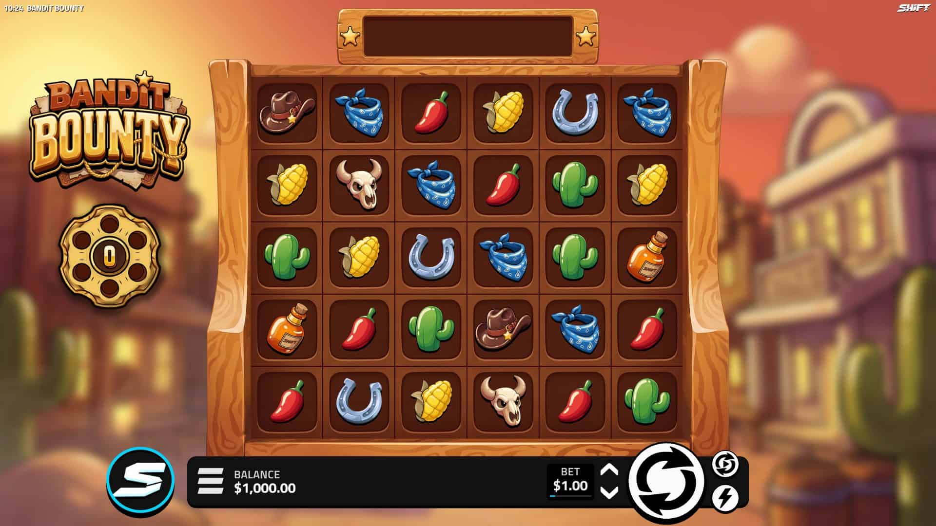 Bandit Bounty slot gameplay reels