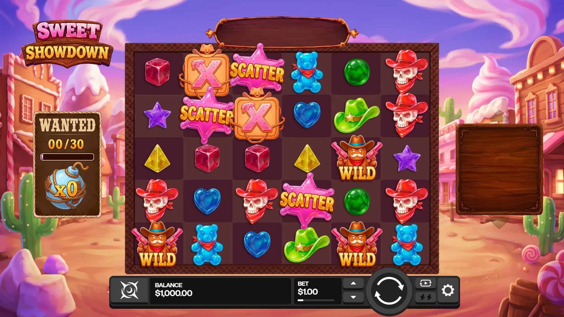 Sweet Showdown slot gameplay reels