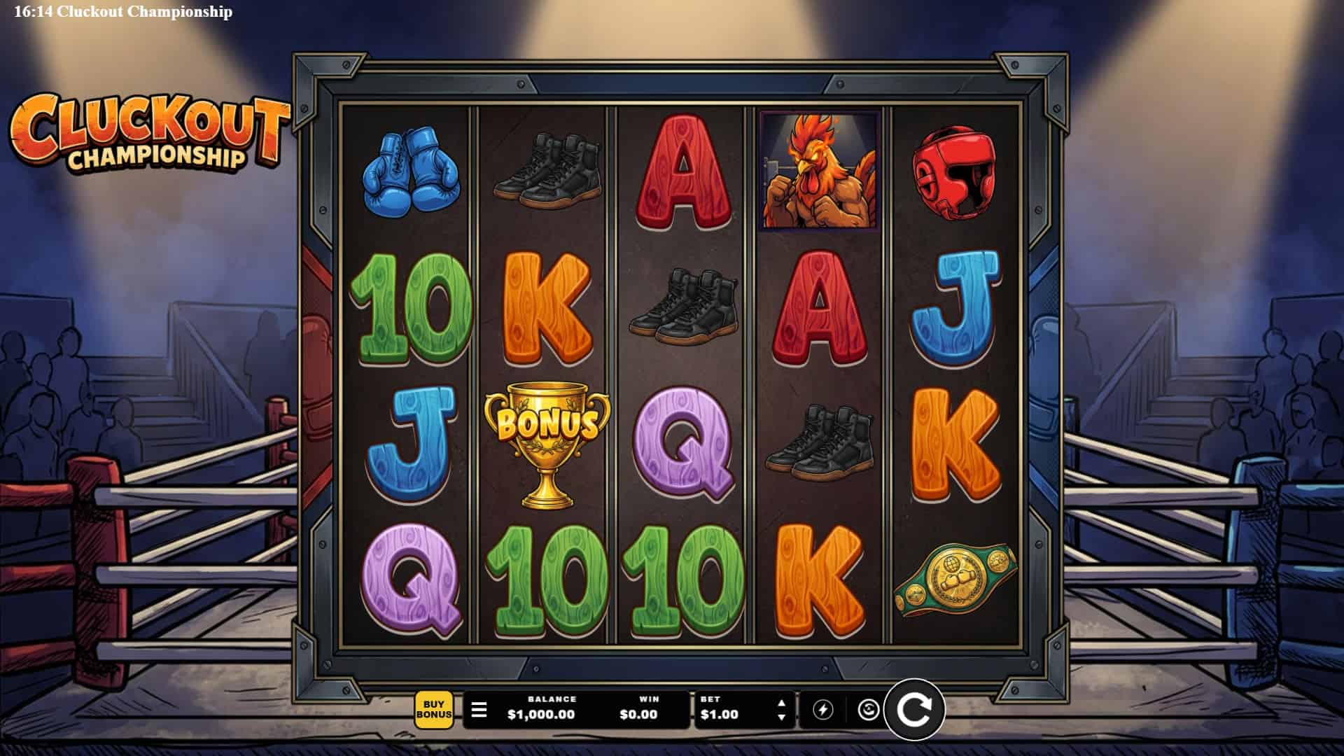 Cluckout Championship slot gameplay reels