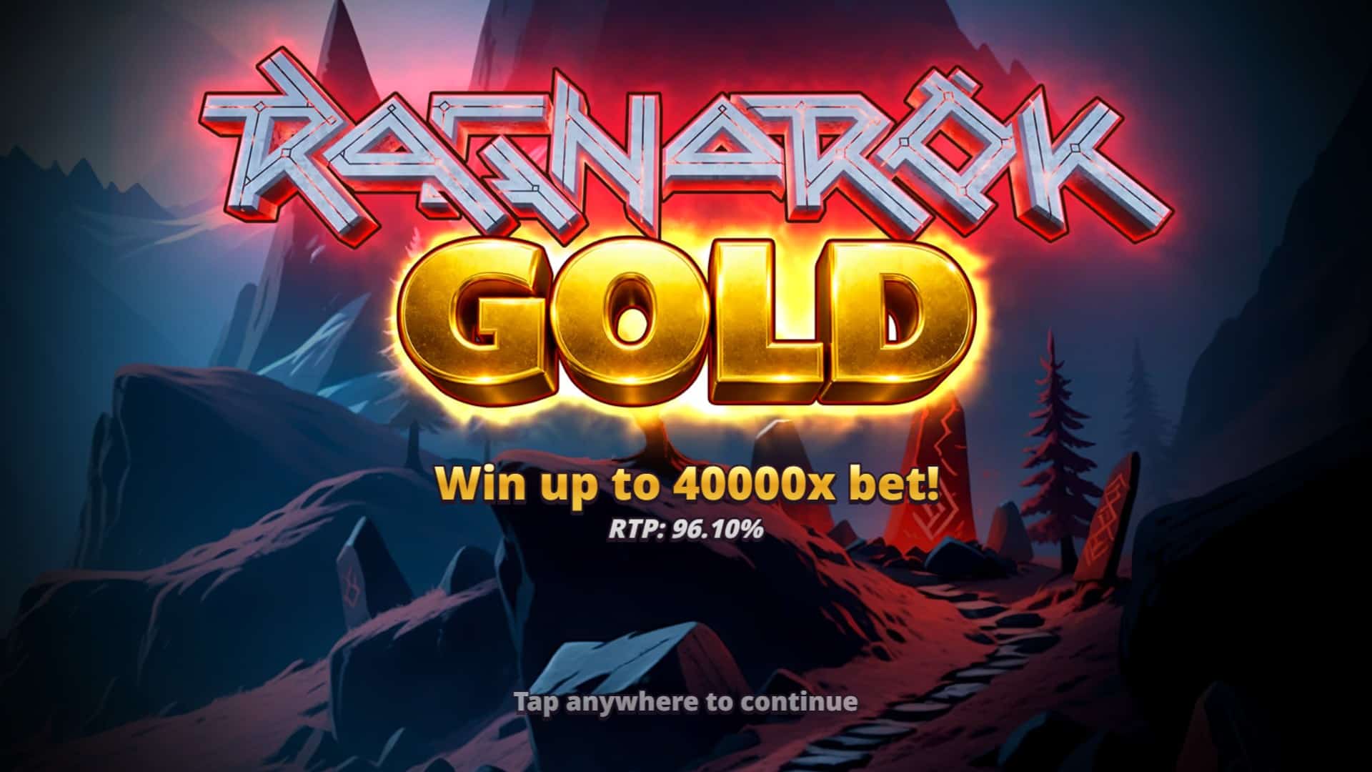 Ragnarok Gold slot intro screen