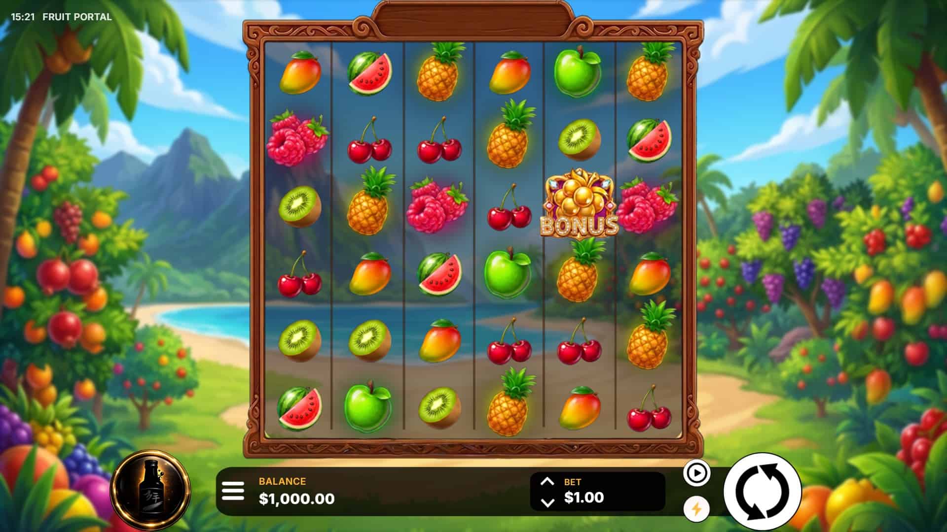 Fruit Portal slot gameplay reels