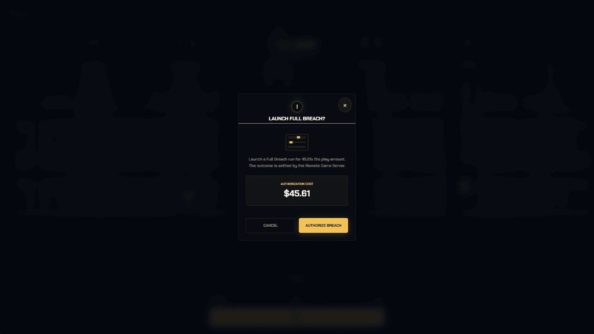 Heist Protocol bonus buy menu