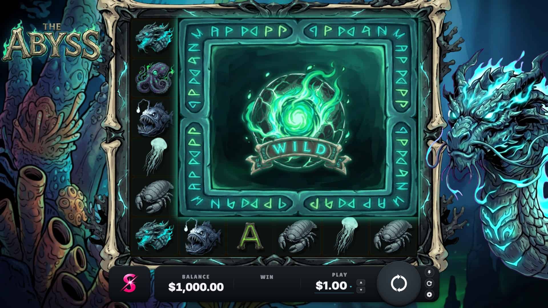 The Abyss slot gameplay reels
