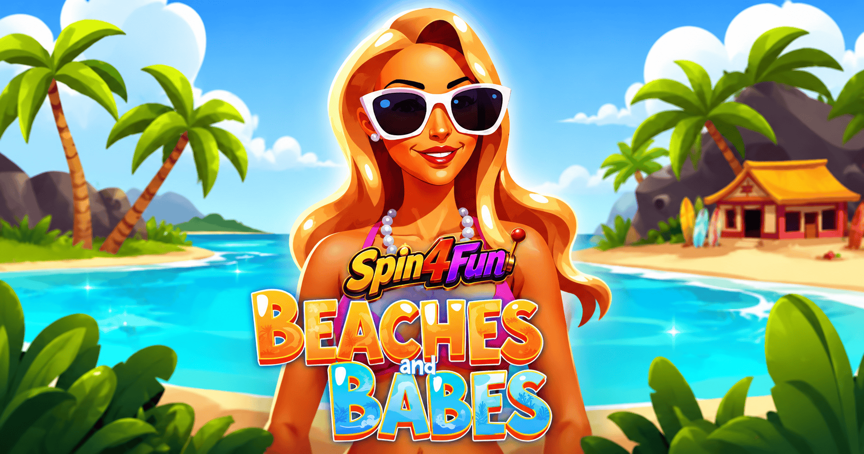 Beaches and Babes Slot Demo by Spin 4 Fun slot cover image
