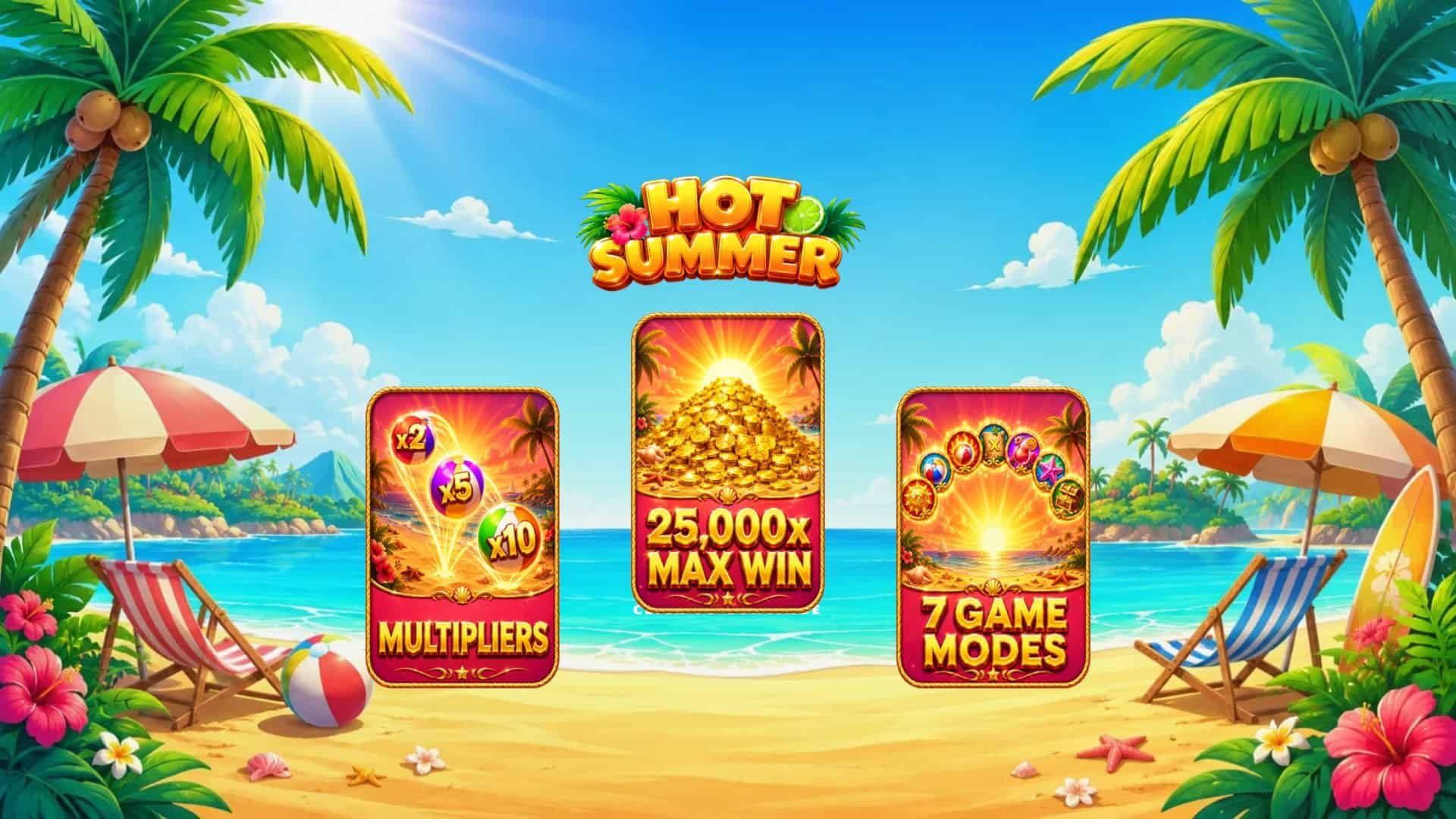 Hot Summer slot intro screen