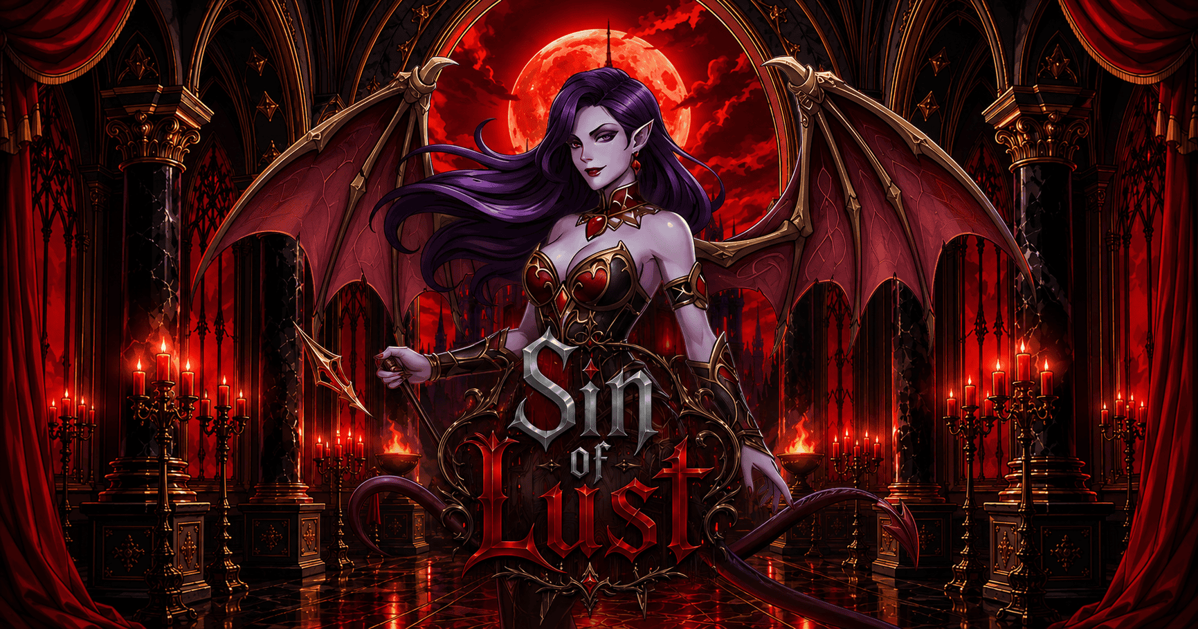 Sin of Lust Slot Demo by Spinforge Studios slot cover image